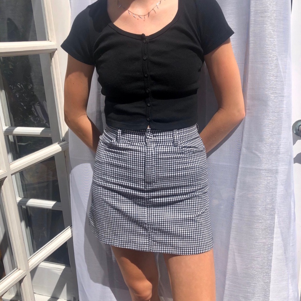 Adorable gingham skirt